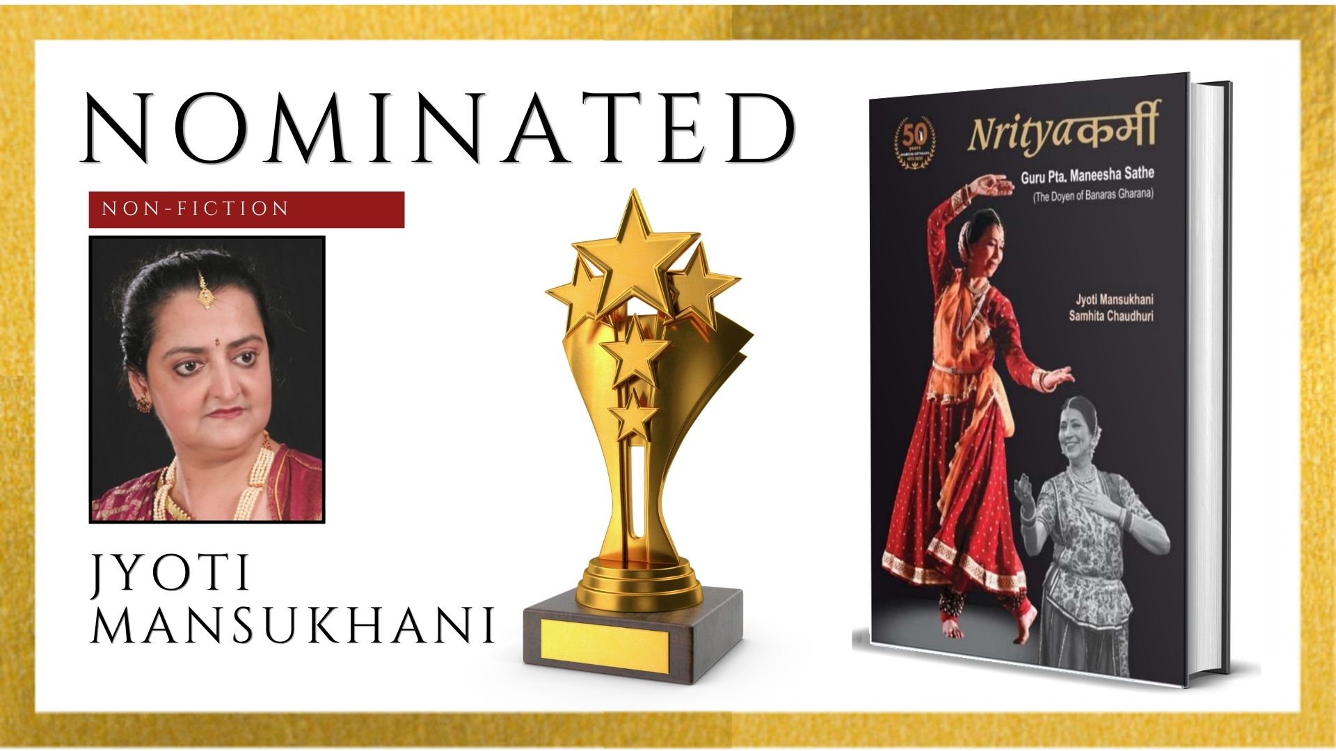 Nrityaकर्मी by Jyoti Mansukhani Officially Nominated for the Ananta Press Sahitya Ratna Award