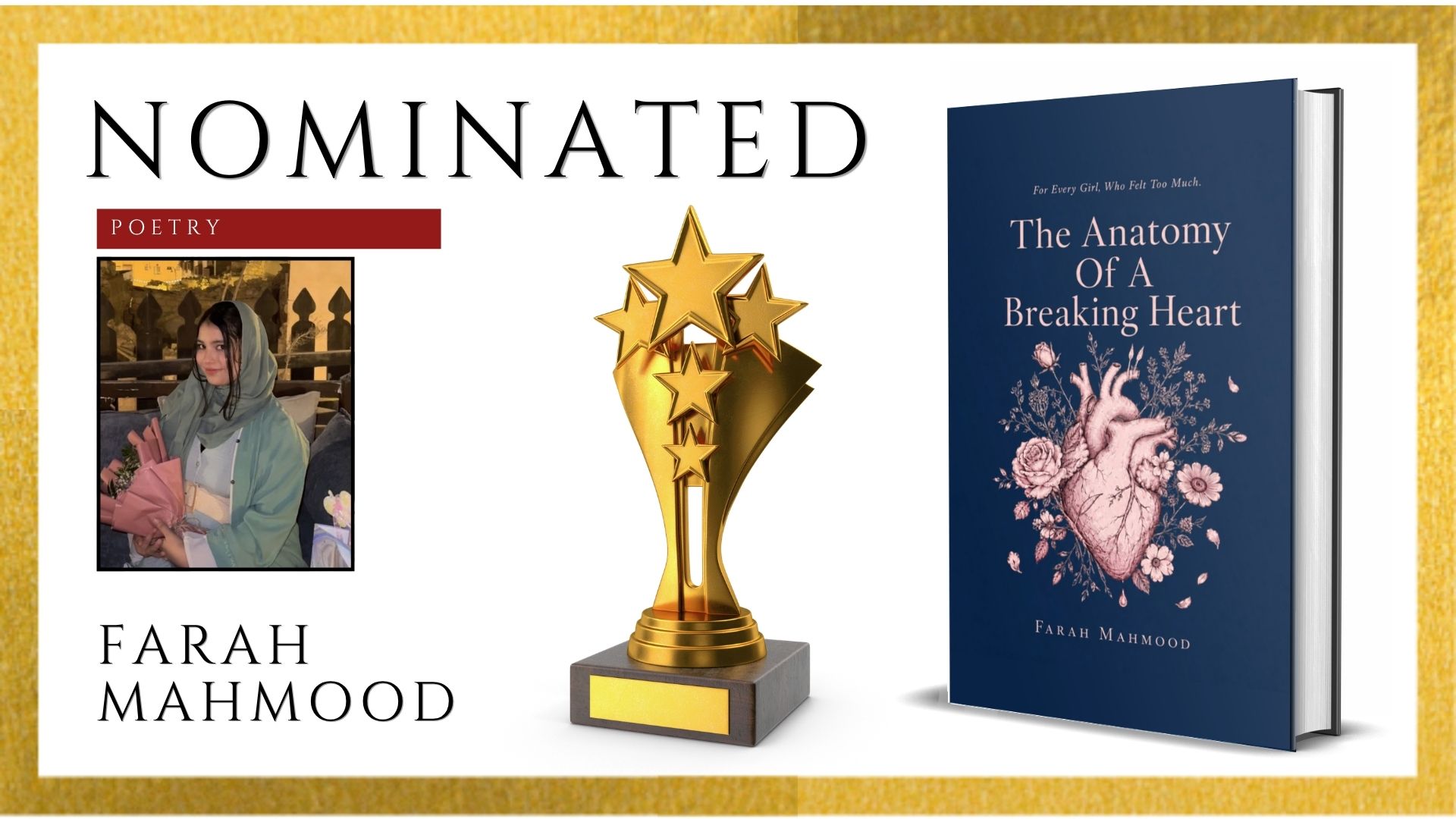 Farah Mahmood’s The Anatomy of a Breaking Heart Officially Nominated for the Ananta Press Sahitya Ratna Award 2026