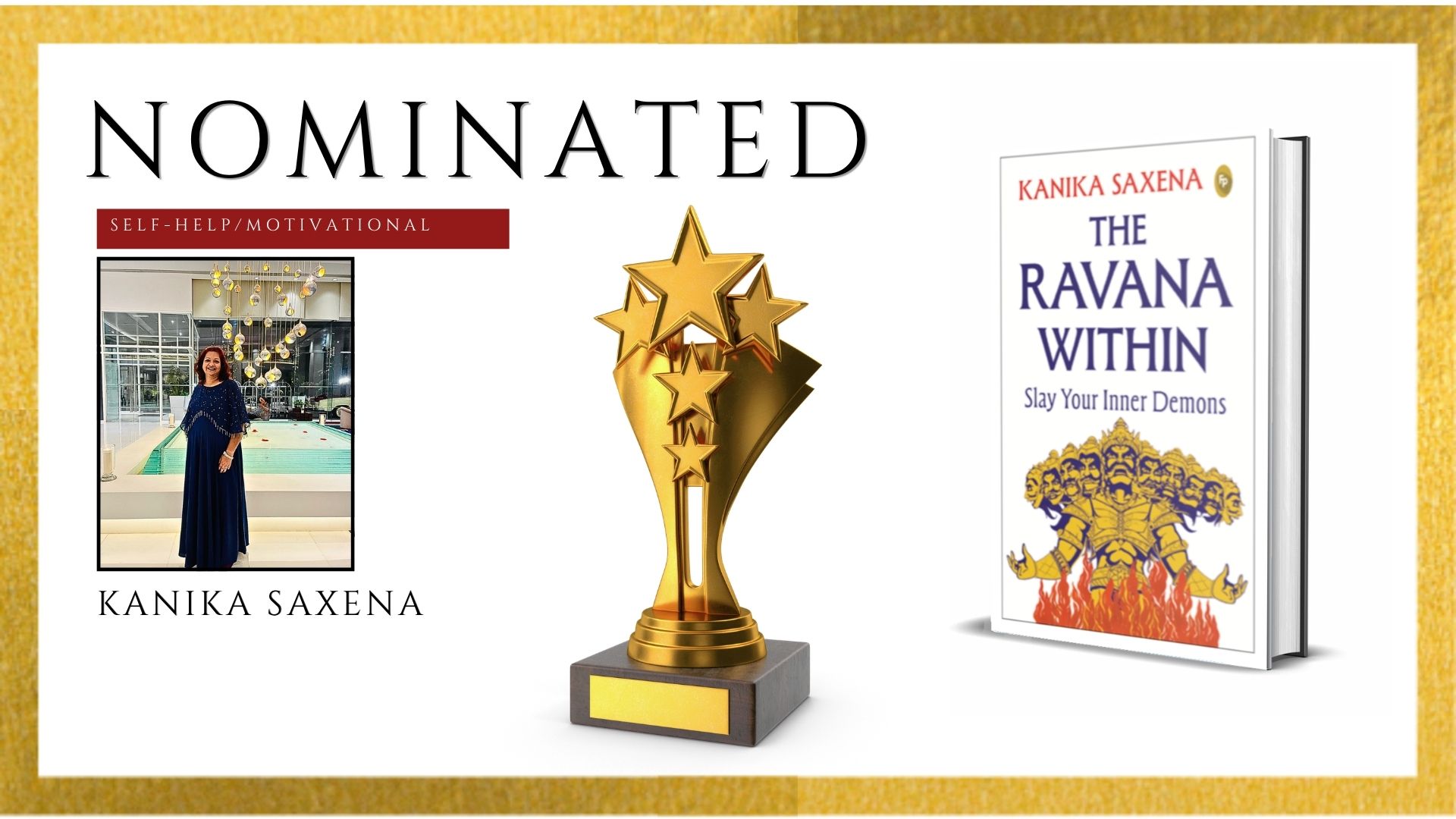 Kanika Saxena’s The Ravana Within: Slay Your Inner Demons Officially Nominated for the Ananta Press Sahitya Ratna Award