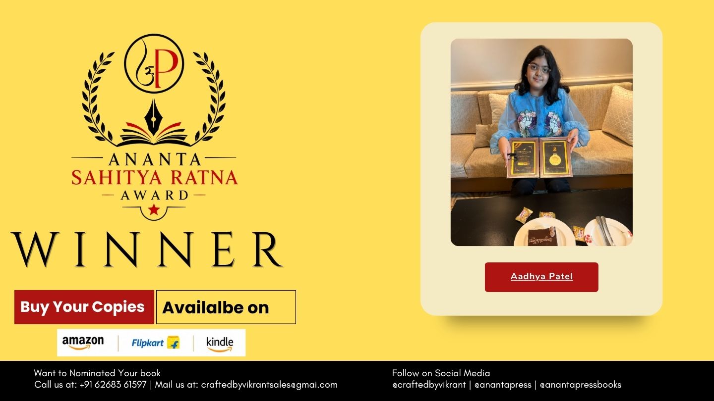 Aadhya Patel Announced as Winner of the Ananta Press Sahitya Ratna Award for Weirdly Indian – Toilets, Toys & Total Mystery!