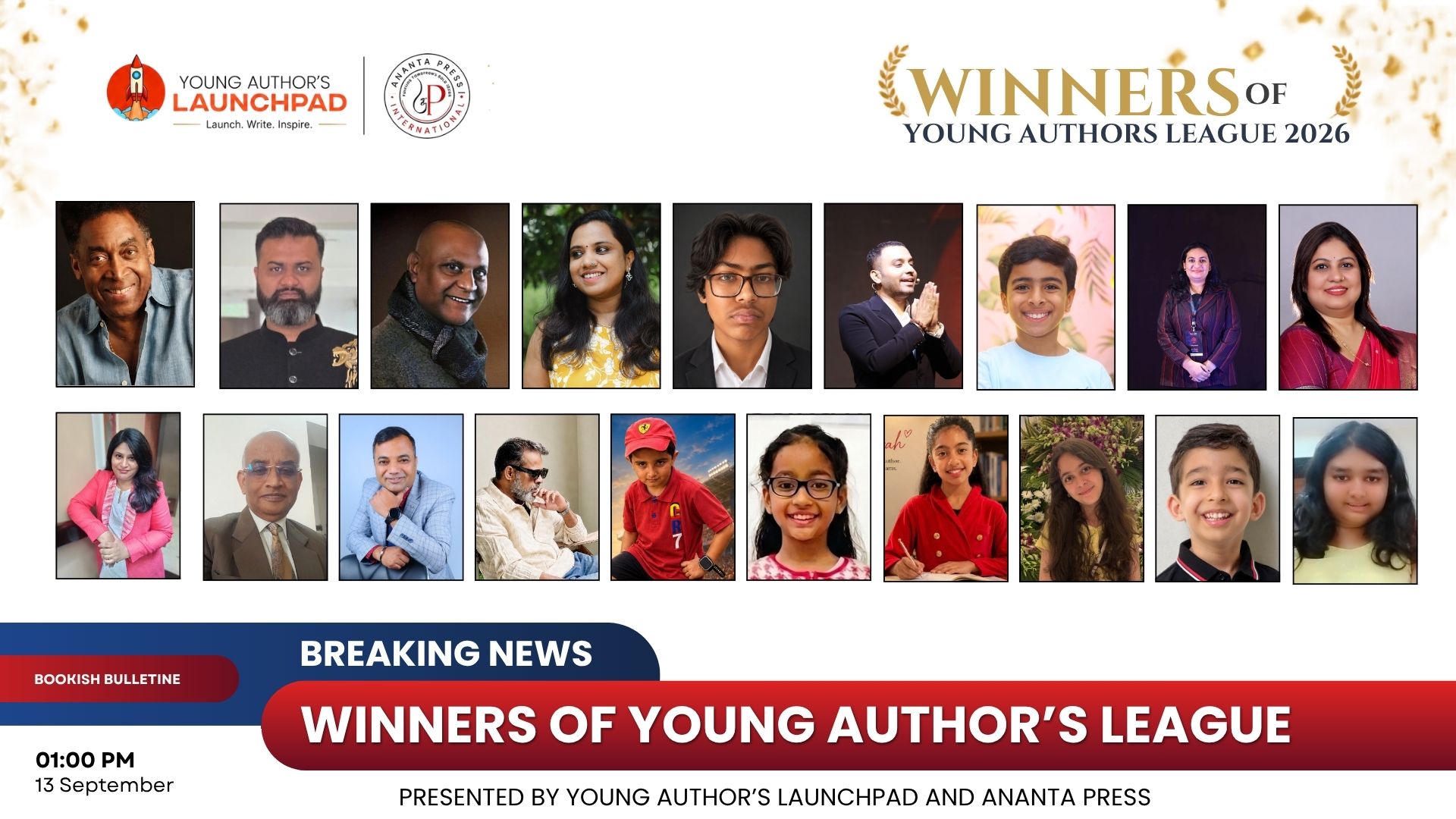 National Young Authors League 2026 Celebrates the Winners of Young Author Launchpad