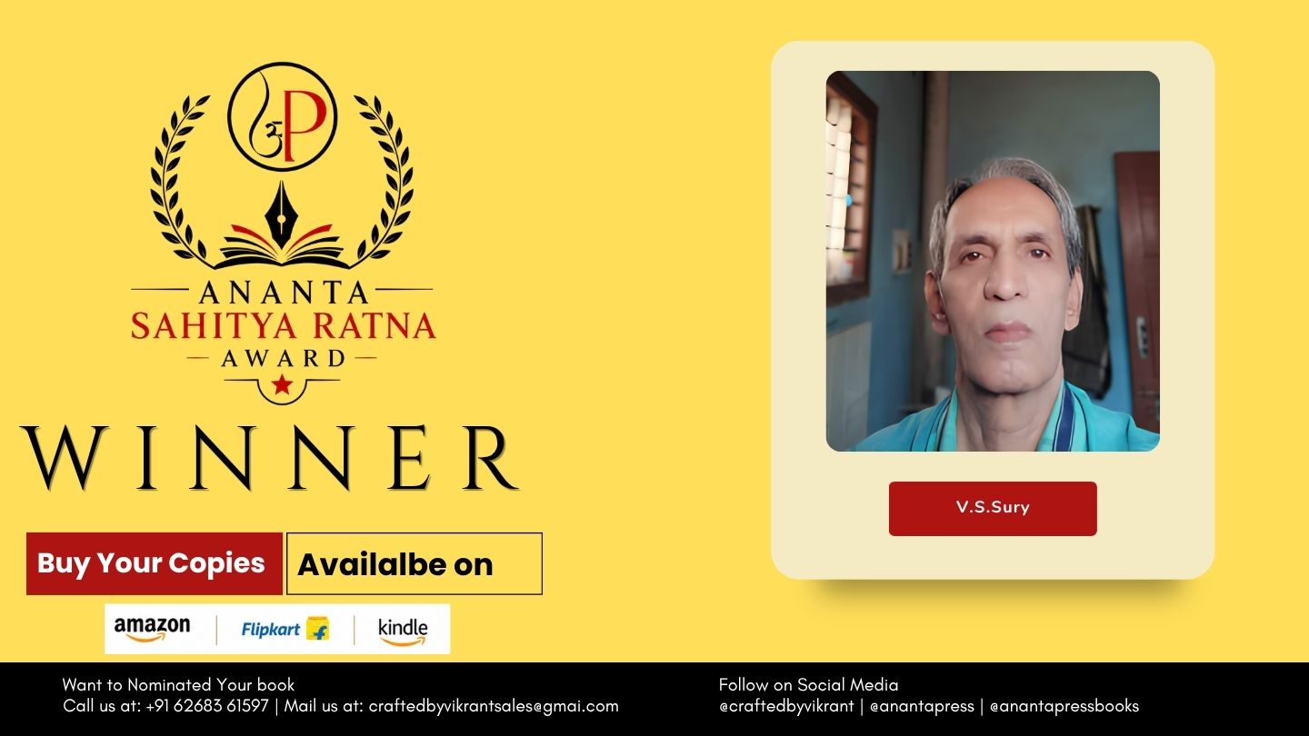 GOLDEN BEAR by V.S. Sury Declared Winner of the Ananta Press Sahitya Ratna Award