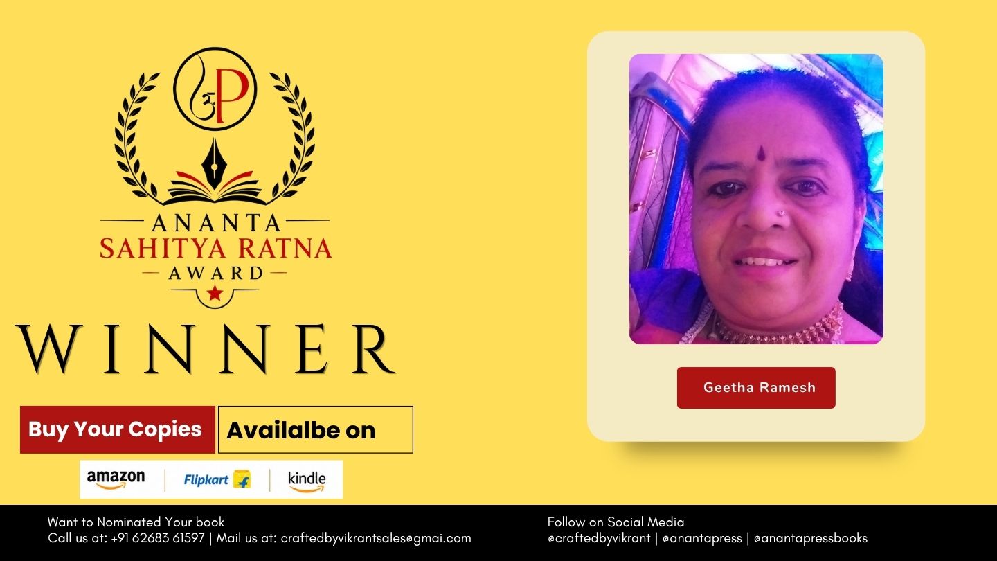 Official Winner Announcement: Geetha Ramesh Wins the Ananta Press Sahitya Ratna Award for Return Of The Soul